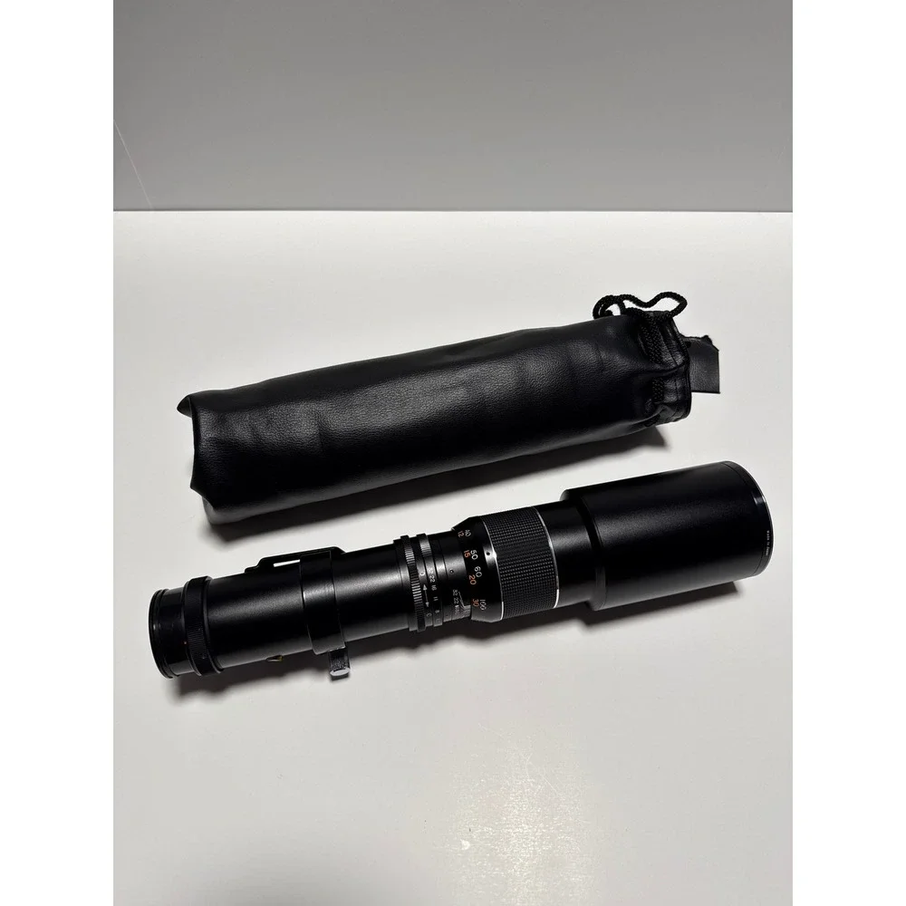 Spiratone Telephoto Plura-Coat 400mm f/6.3 Lens with Ricoh Belt Clip and Case